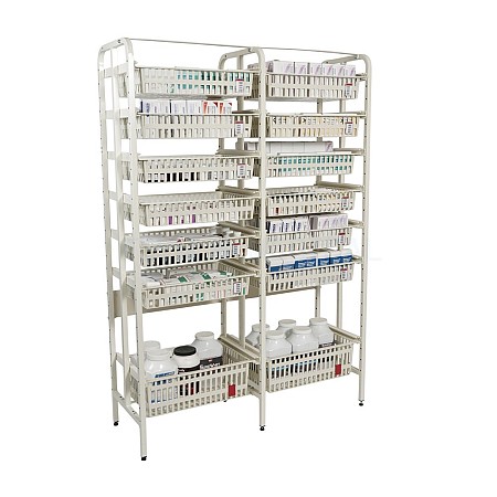 Double Dressed Pharmacy Shelves 